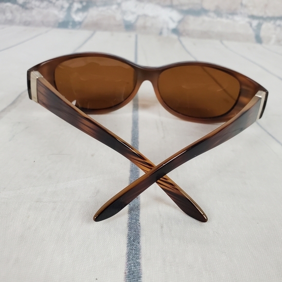 Polar Optics Foster Grant  Fits Over Sunglasses Brown - Picture 7 of 9